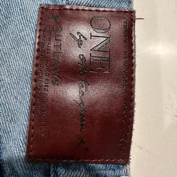 One Teaspoon Blue Denim Shorts - Picture 4 of 4